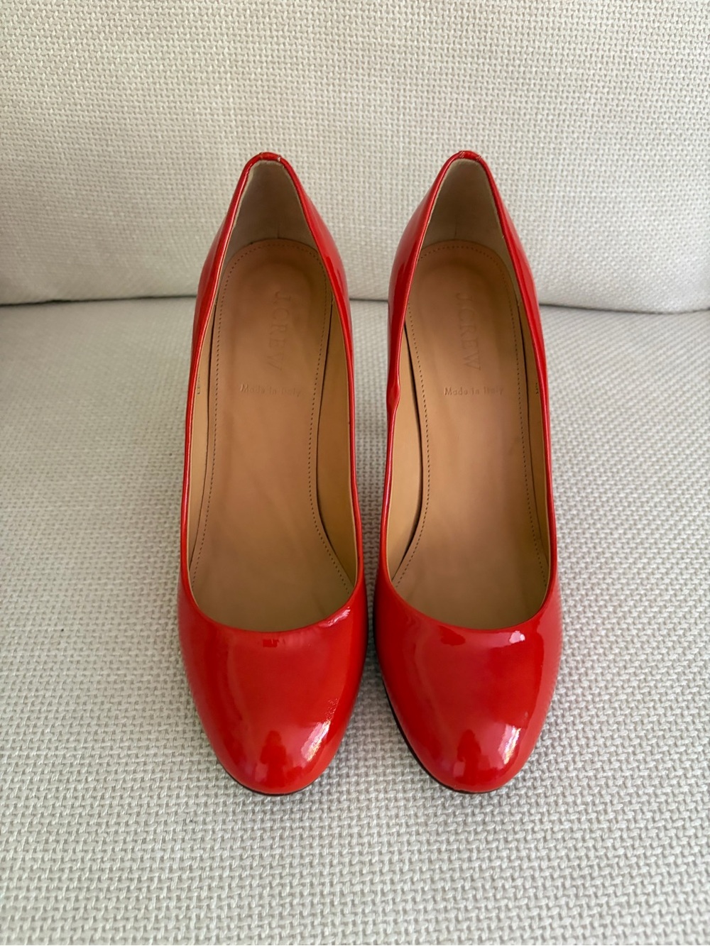 Orange Patent Leather Women’s Pumps